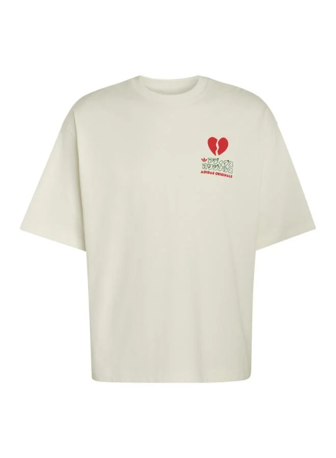 V-DAY HEART BROKEN CAT GRAPHIC T-Shirt
